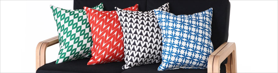 Raita Kaari sofa cushions.